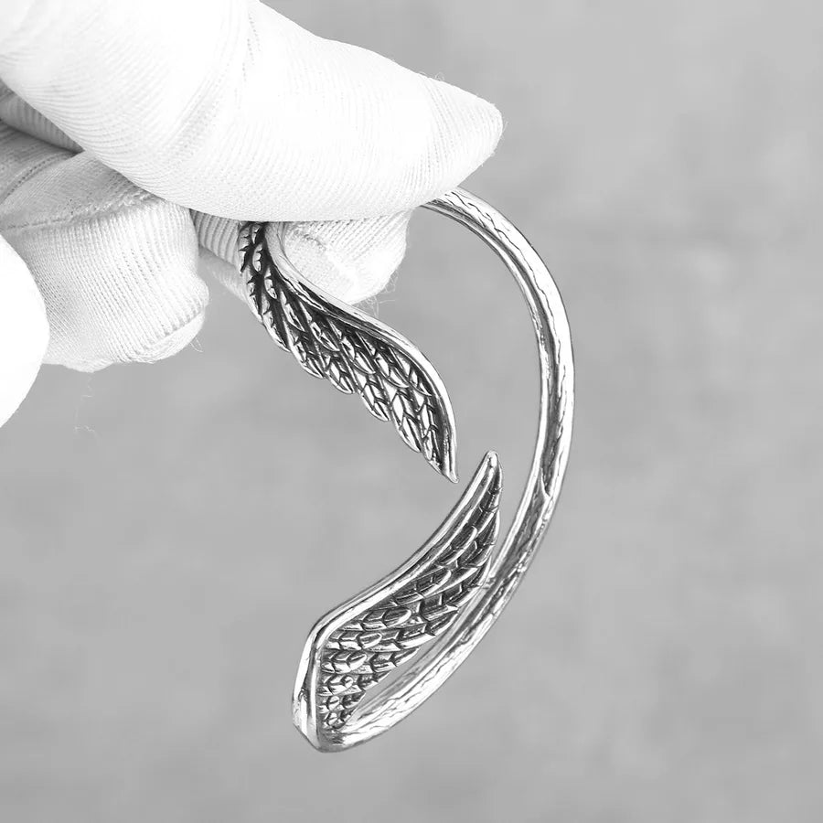 Unisex Angel Wing Clip-On Ear Cuff Left Ear