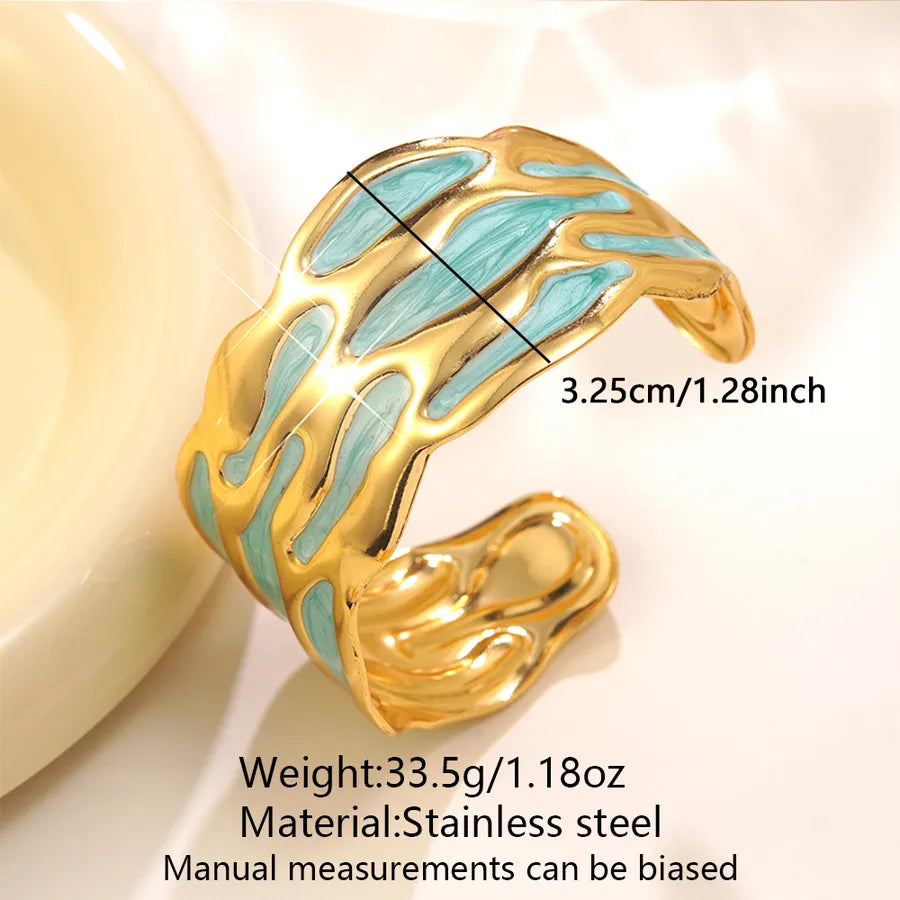 Romantic Gold Open Hand Bracelet for Women