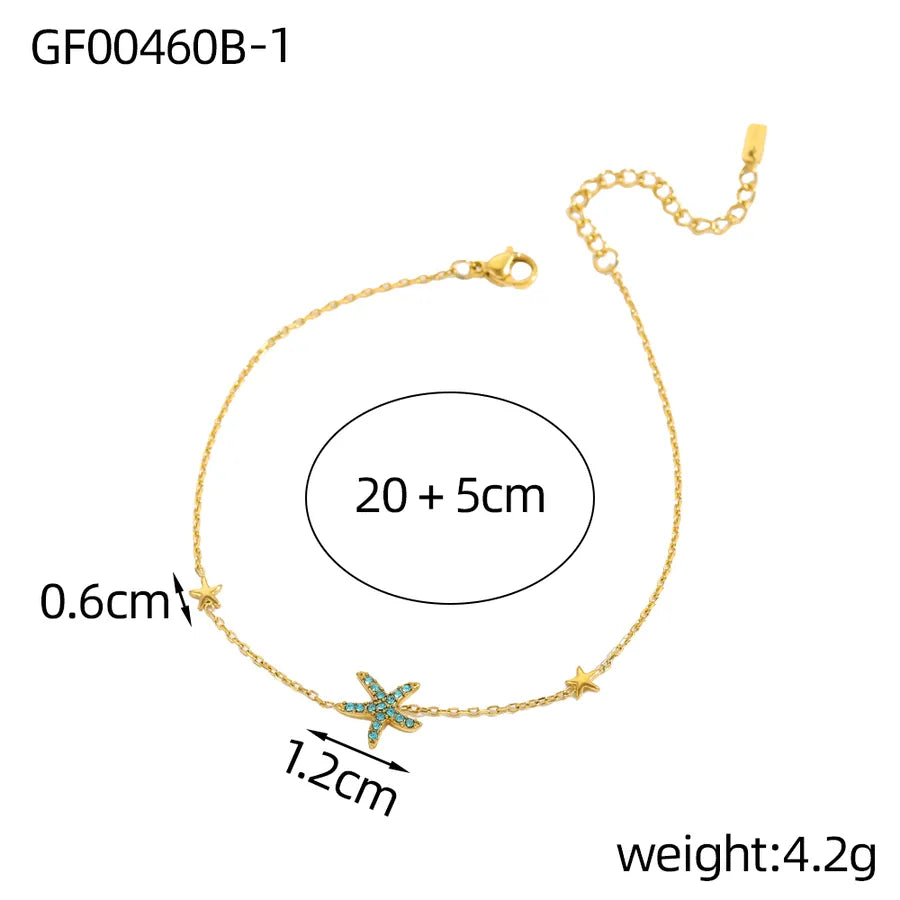 Elegant Gold Plated Titanium Steel Necklace GF00460B-1