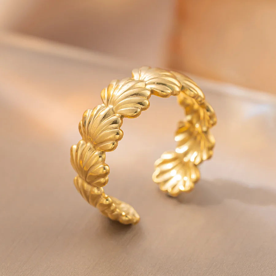 Adjustable Titanium Steel Fashion Ring K93 Gold Ring Adjustable