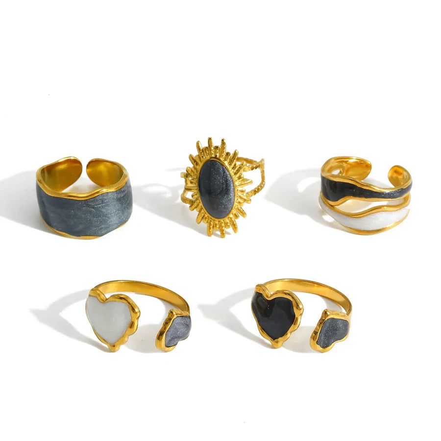 18K Gold Plated Open Heart Ring