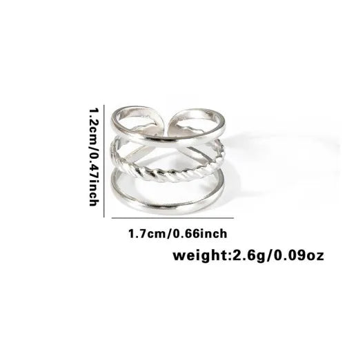 Titanium Steel Fish Tail Ring for Women