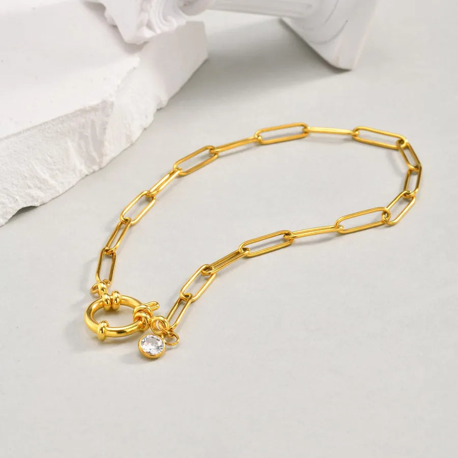 Gold Stainless Steel Anklet for Women