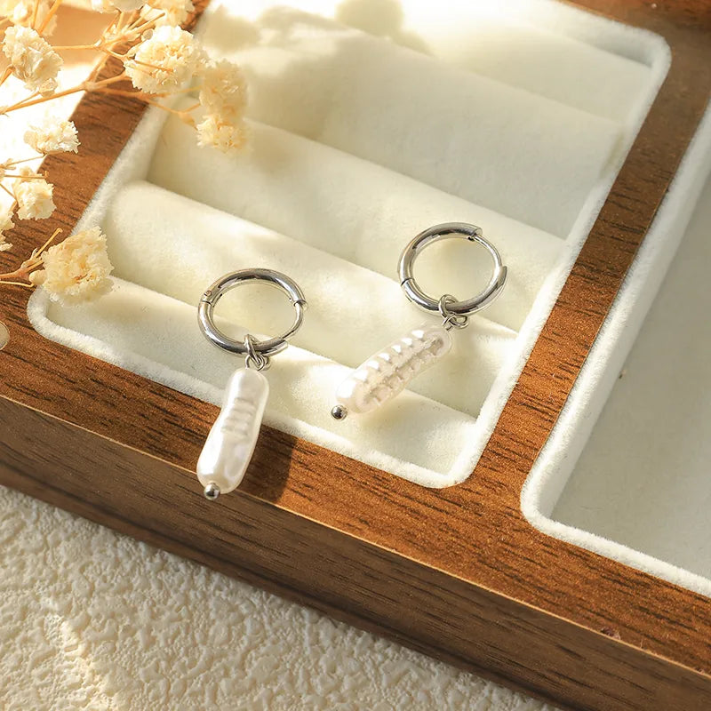 18K Gold Plated Geometric Tassel Hoop Earrings