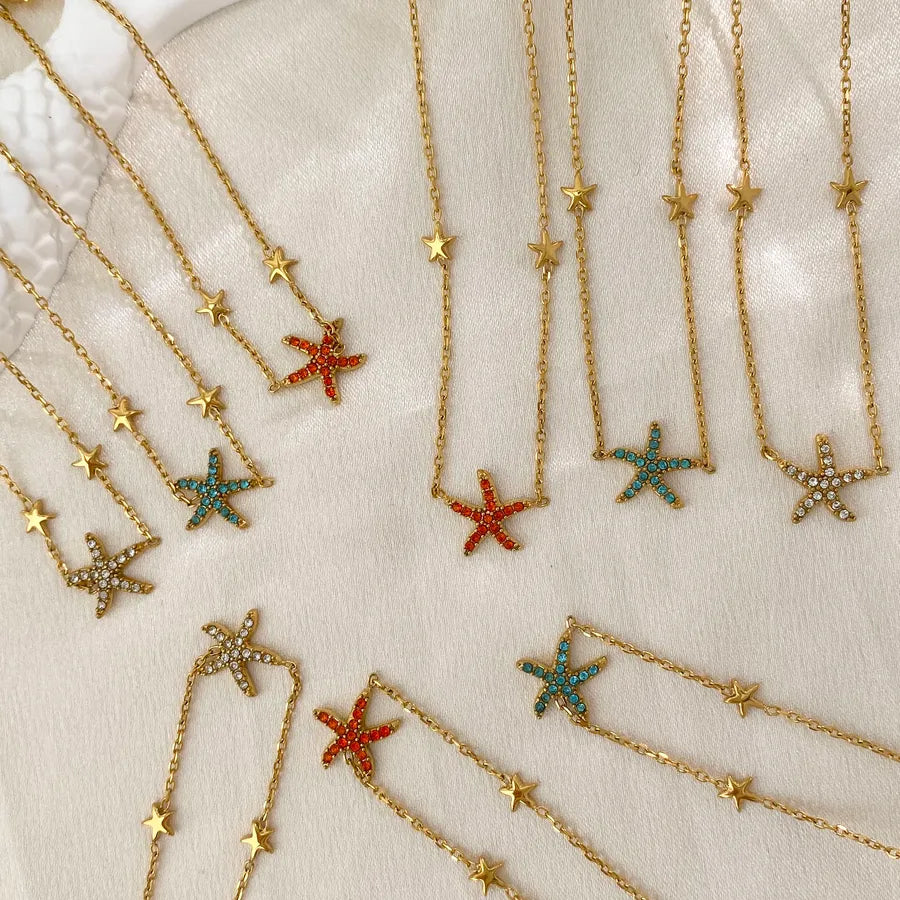 Elegant Gold Plated Titanium Steel Necklace