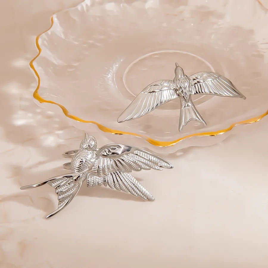 18K Gold Plated Bird Ring for Women