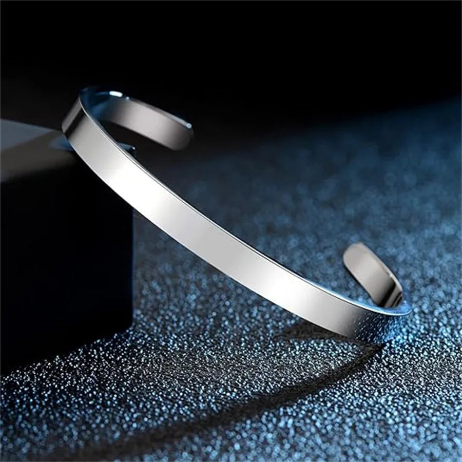 Retro Heart Stainless Steel Bangle
