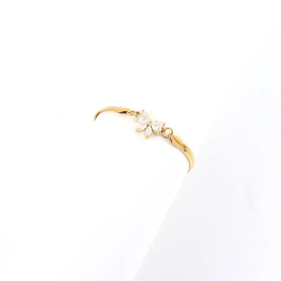 Gold Bow Knot Stainless Steel Bracelet