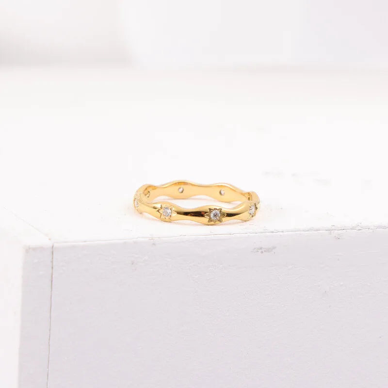 18K Gold Plated Geometric Diamond Bracelet