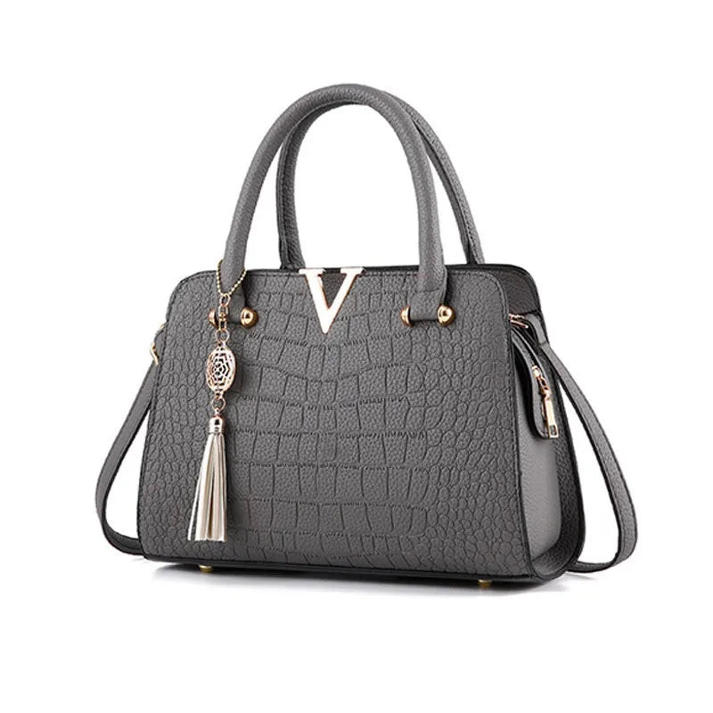 Women's Snake Pattern Crossbody Shoulder Bag Grey