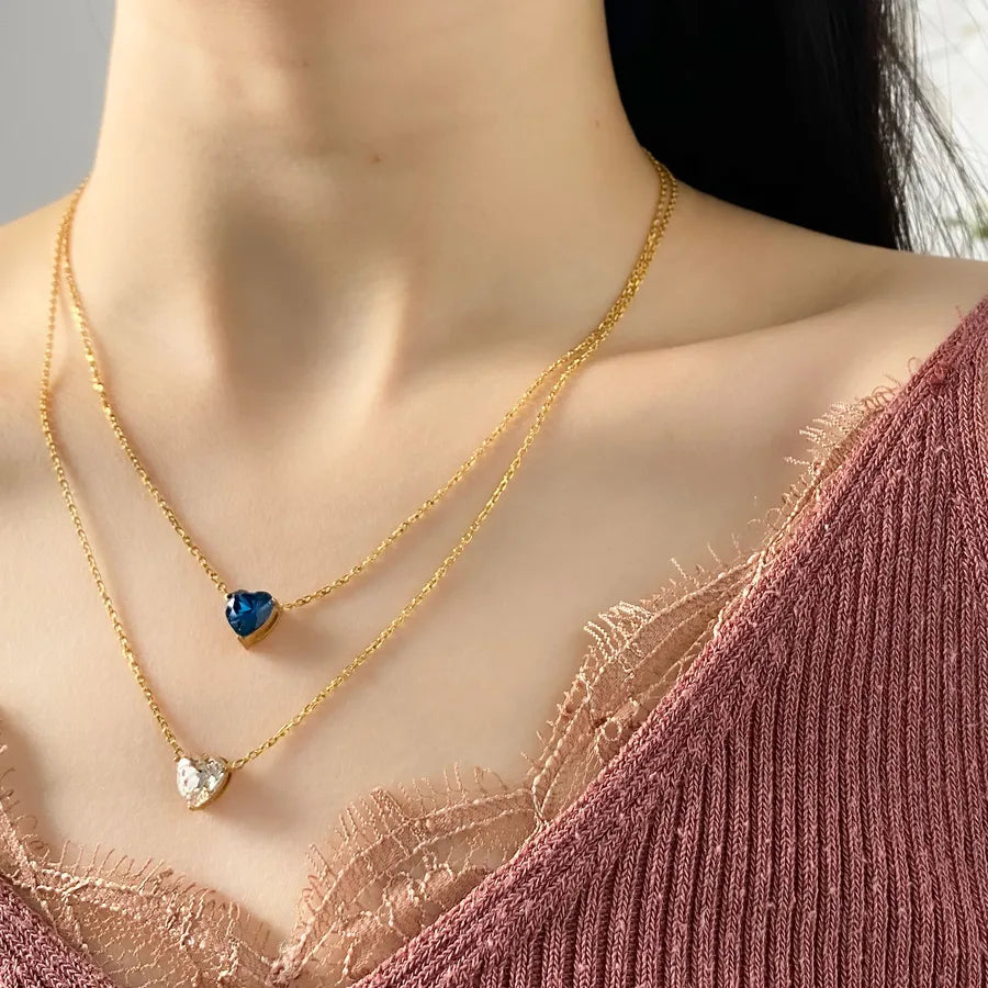 Minimalist Gold Heart Pendant Necklace