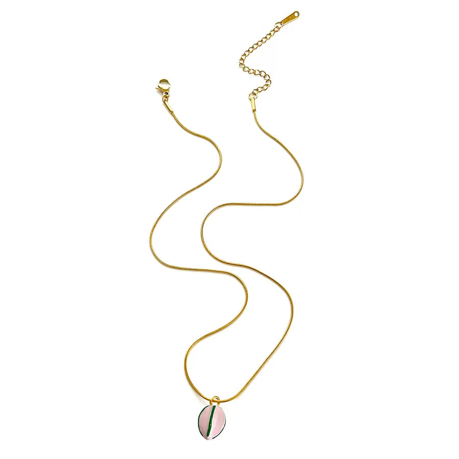 18K Gold Plated Geometric Pendant Necklace