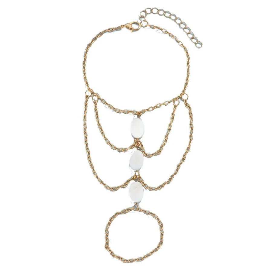 Shell Mesh Finger Bracelet for Women