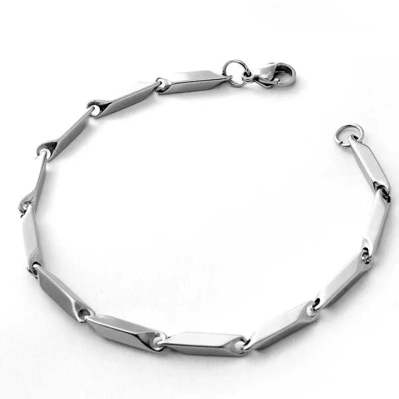 Titanium Steel Geometric Rod Bracelet