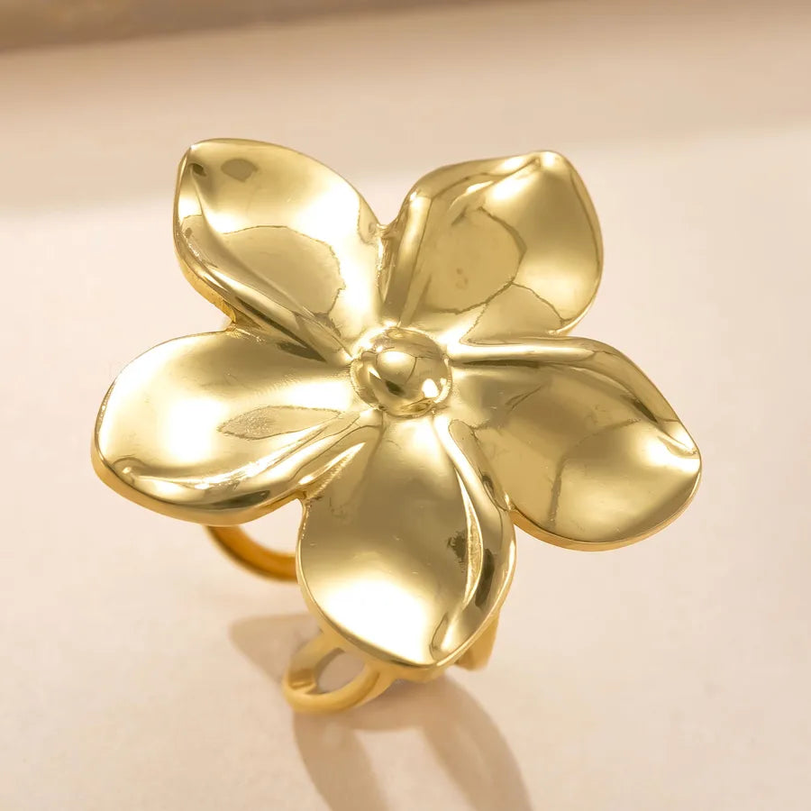 Geometric Stainless Steel Open Ring Average Size YYJZ422