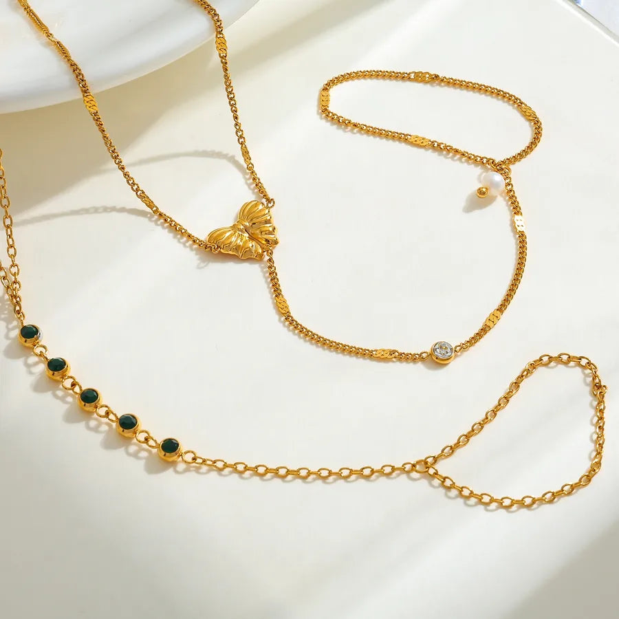 18K Gold Butterfly Bracelet – Stainless Steel