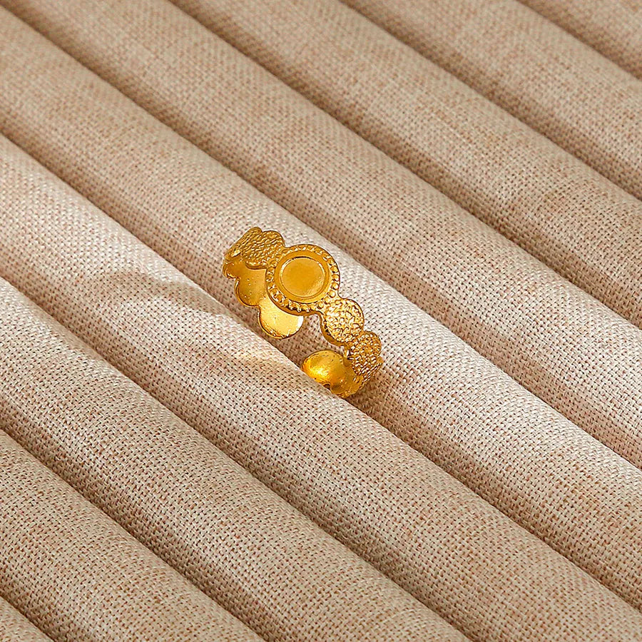 Heart Pattern Stainless Steel Ring 92