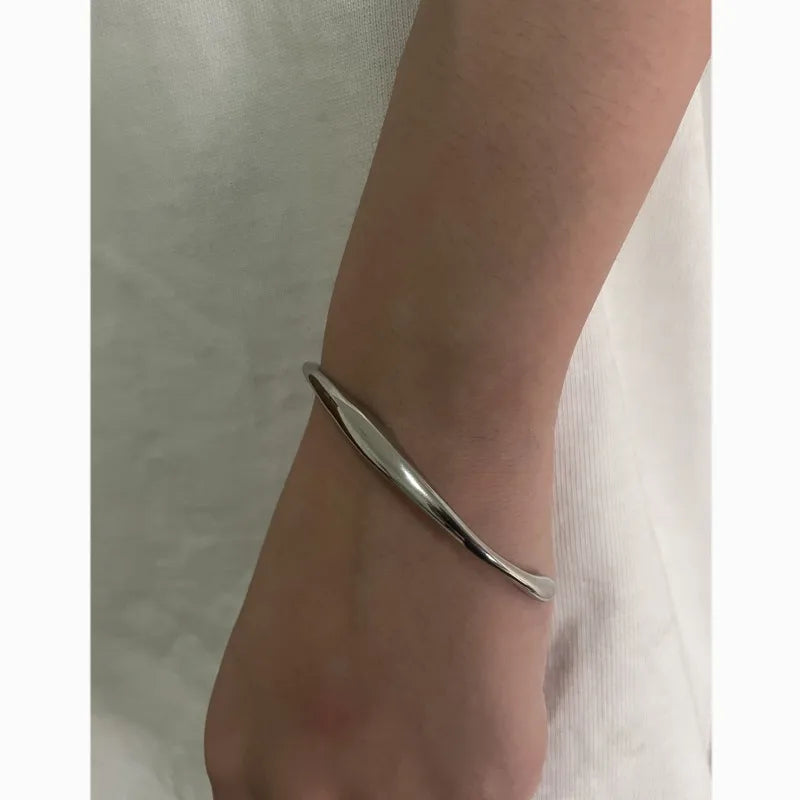 Minimalist Stainless Steel Geometric Bracelet