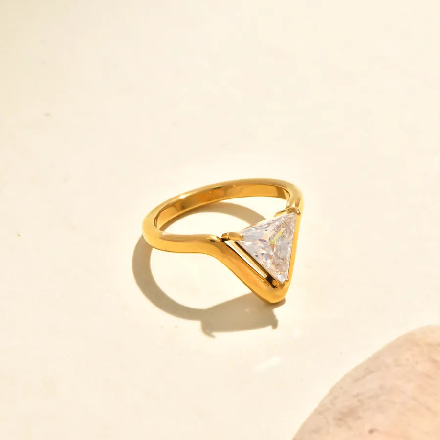 Double Layer Gold Heart Ring for Women 5773001