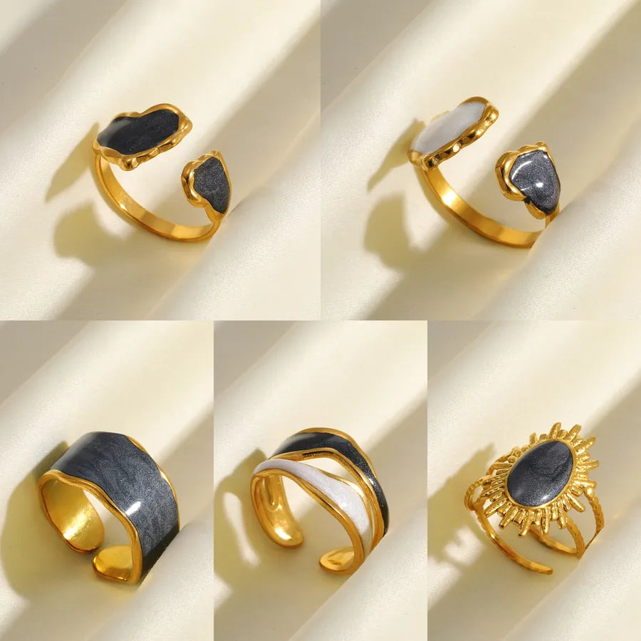 18K Gold Plated Open Heart Ring