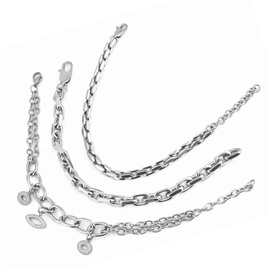 Unisex Titanium Steel Geometric Bracelet