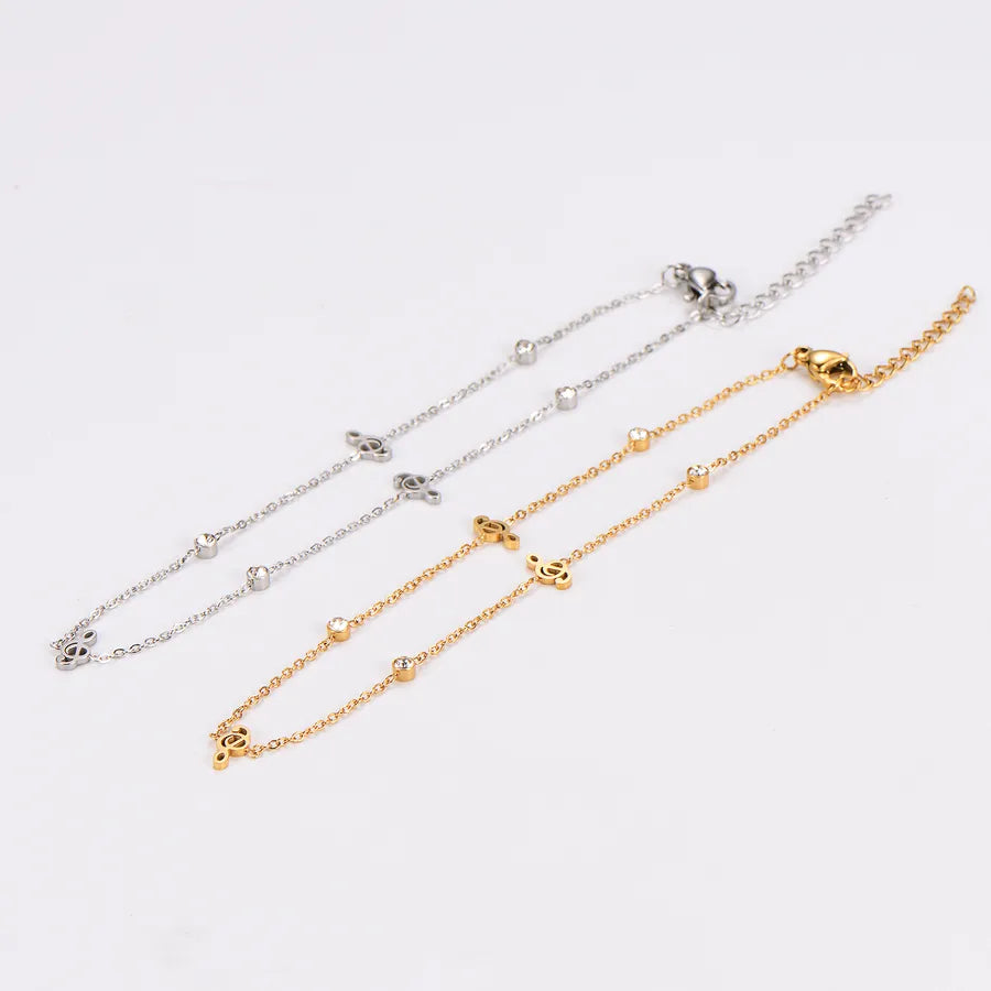 18K Gold Plated Stainless Steel Anklet for Women