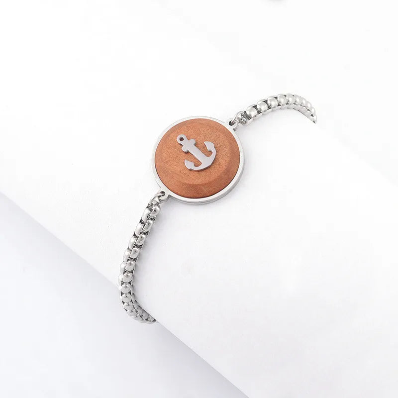 Stainless Steel Anchor Bracelet for Men & Women