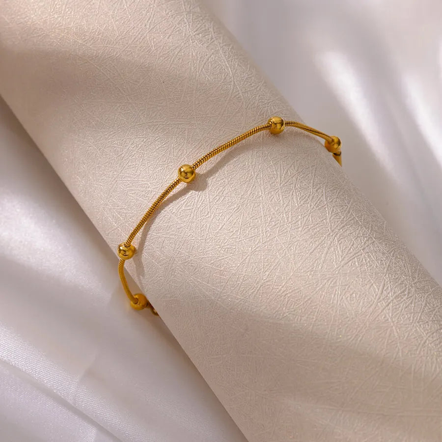18K Gold Leaf Bracelet for Women