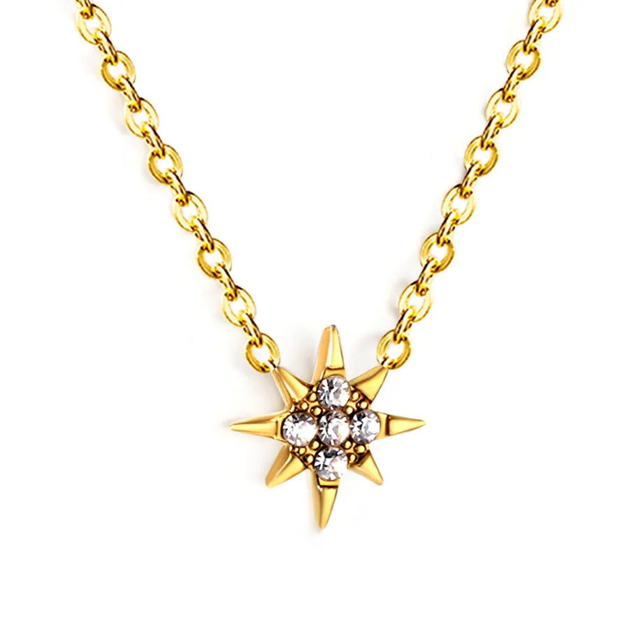 Gold Plated Star Butterfly Heart Pendant Necklace