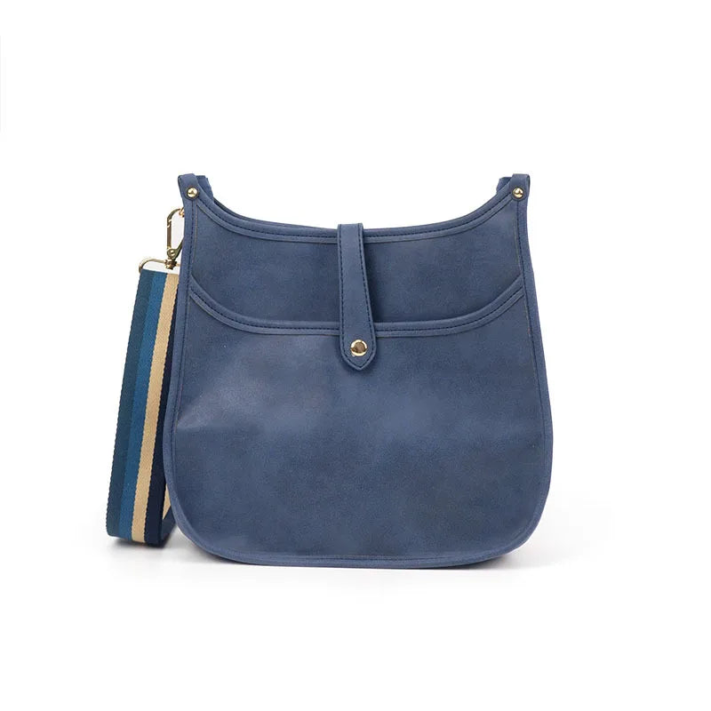 Vintage Faux Leather Square Crossbody Bag - Smiling Maria - Everything For Women