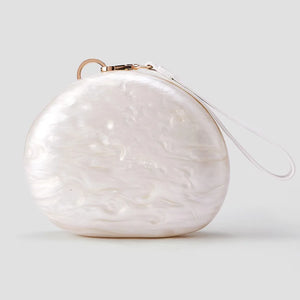Striped Pearl Acrylic Clutch Shoulder Bag - Smiling Maria - Everything For Women