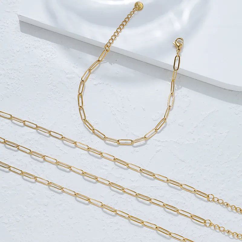 Gold Plated Stainless Steel Unisex Bracelet