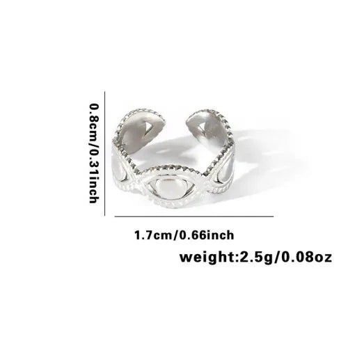 Titanium Steel Fish Tail Ring for Women