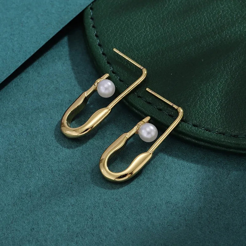 Bold Titanium Steel Large Hoop Earrings ES016