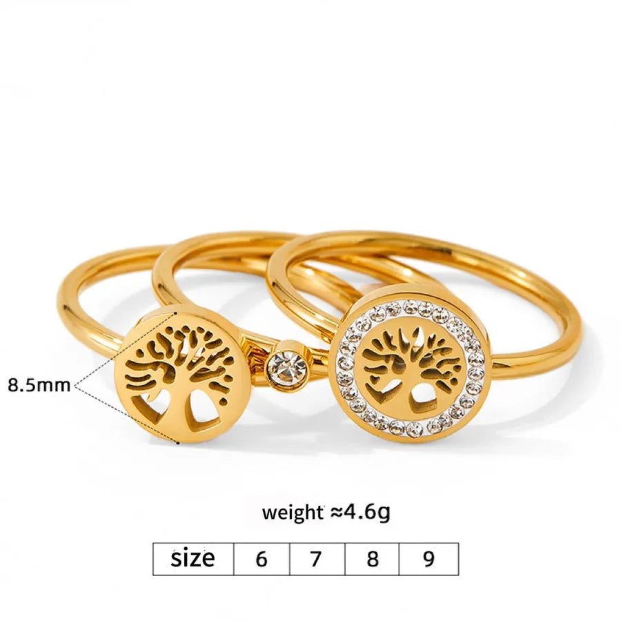 Tree of Life Stainless Steel Ring for Women