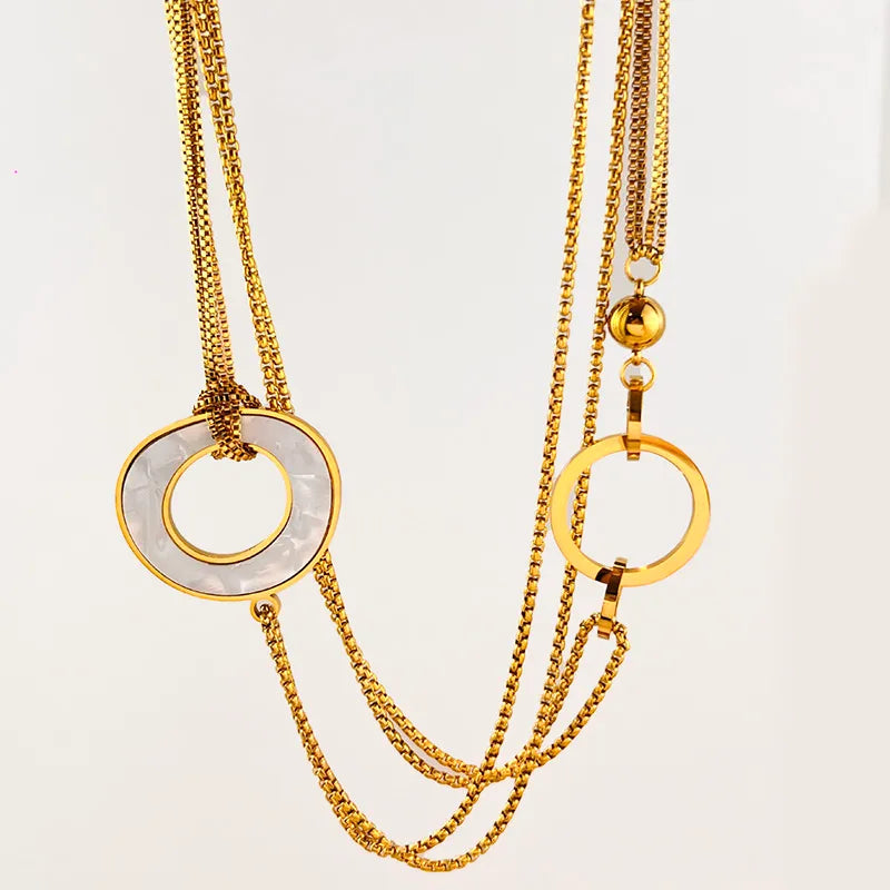 Boho Multi-Layer Gold Shell Necklace