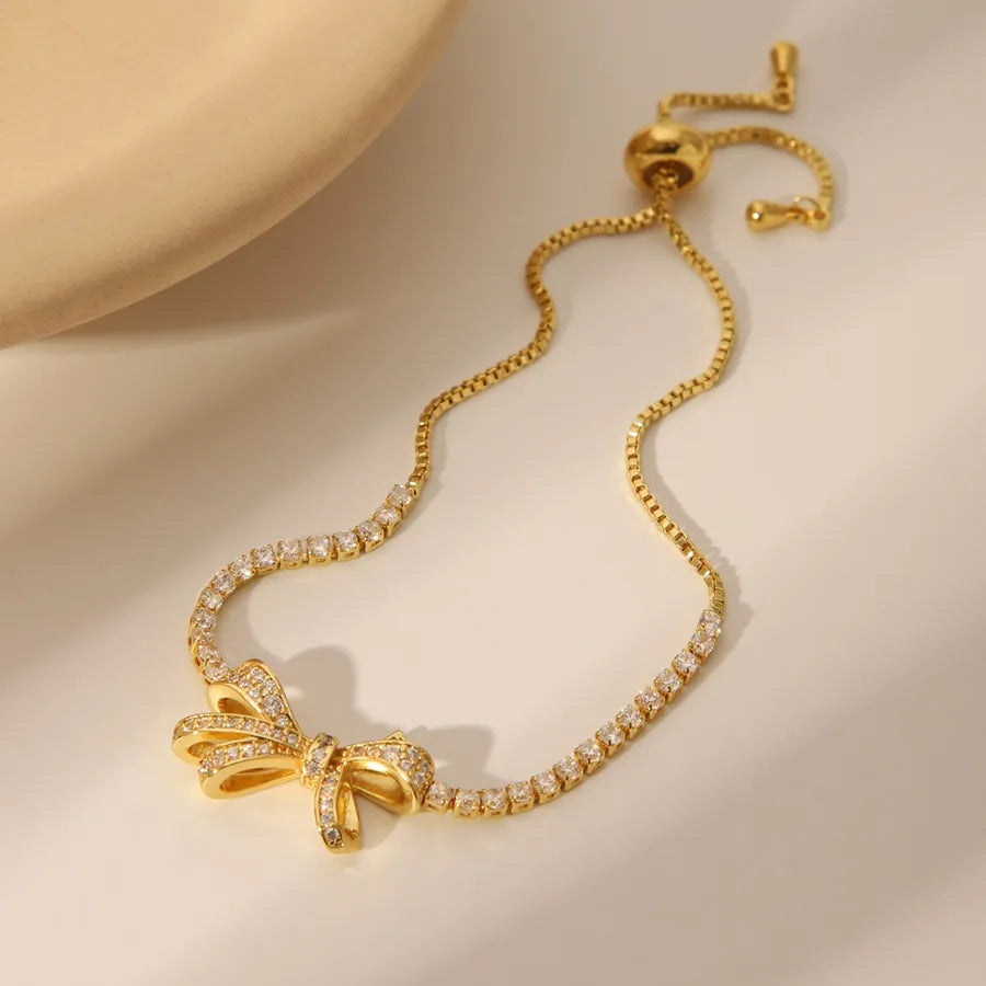 Gold Butterfly Knot Bracelet for Women