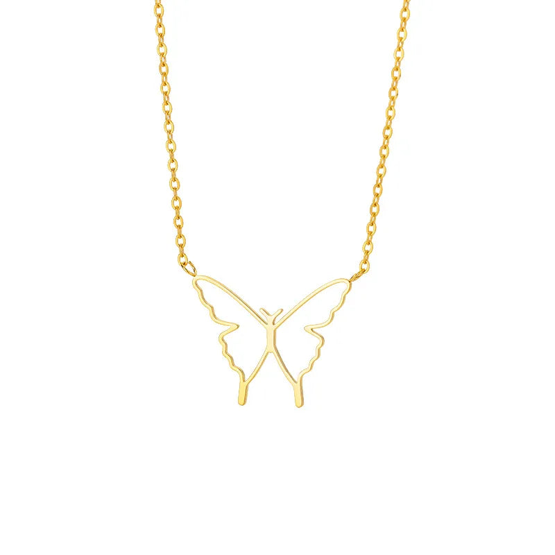 18K Gold Plated Geometric Pendant Necklace 5