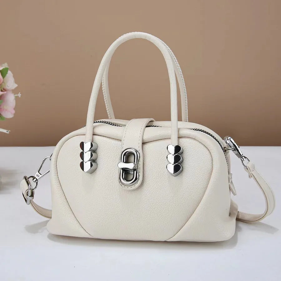 Stylish Large Summer Crossbody Handbag White
