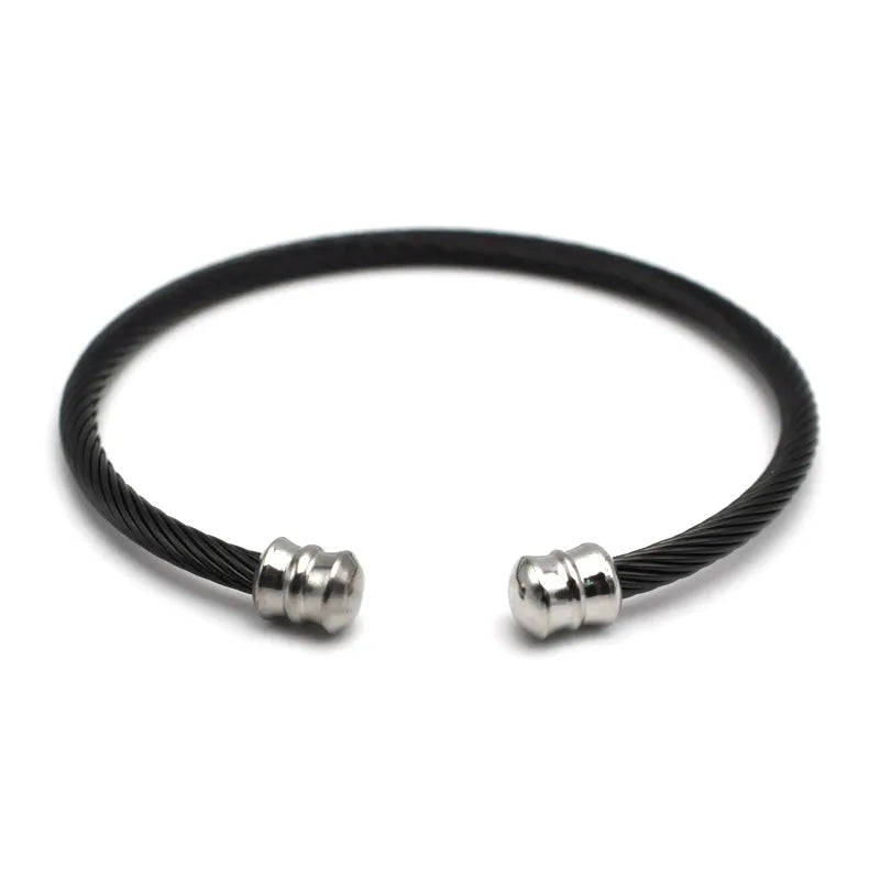 18K Gold Minimalist Wire Rope Bracelet