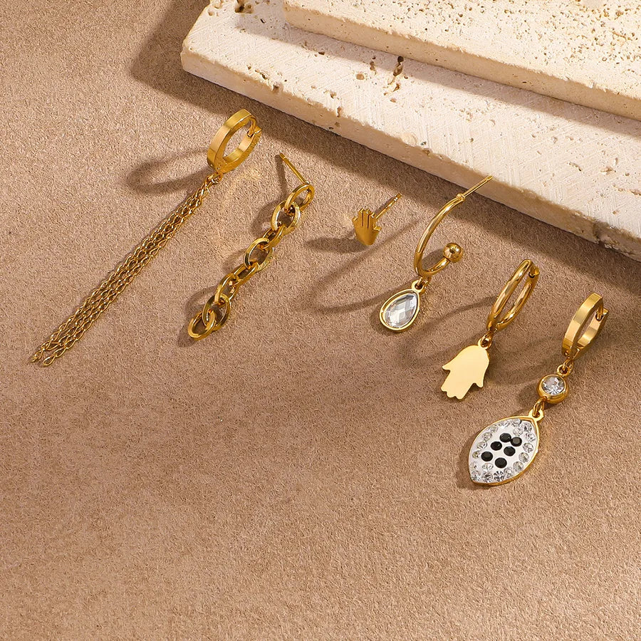 Gold Plated Butterfly & Heart Earrings Set – 3 Pairs