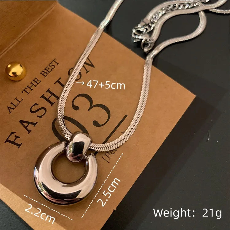 Crystal Fringe Multi-Layer Pendant Necklace 6