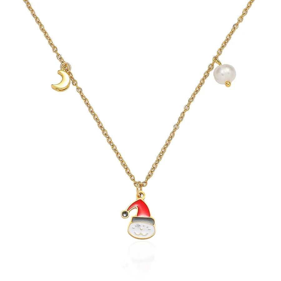 Elegant Freshwater Pearl Christmas Necklace