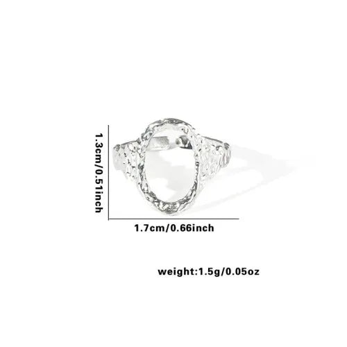 Titanium Steel Fish Tail Ring for Women Adjustable Opening TYR0412