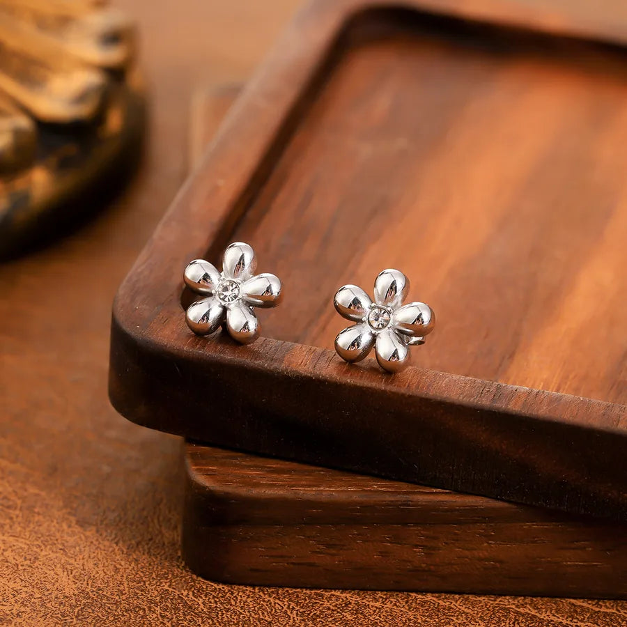 Vintage Sunflower Half Stud Earrings 8#【E1605-B】-Single Earring