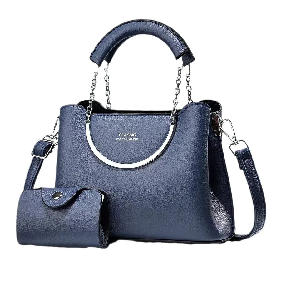 Trendy PU Leather Bucket Shoulder Bag