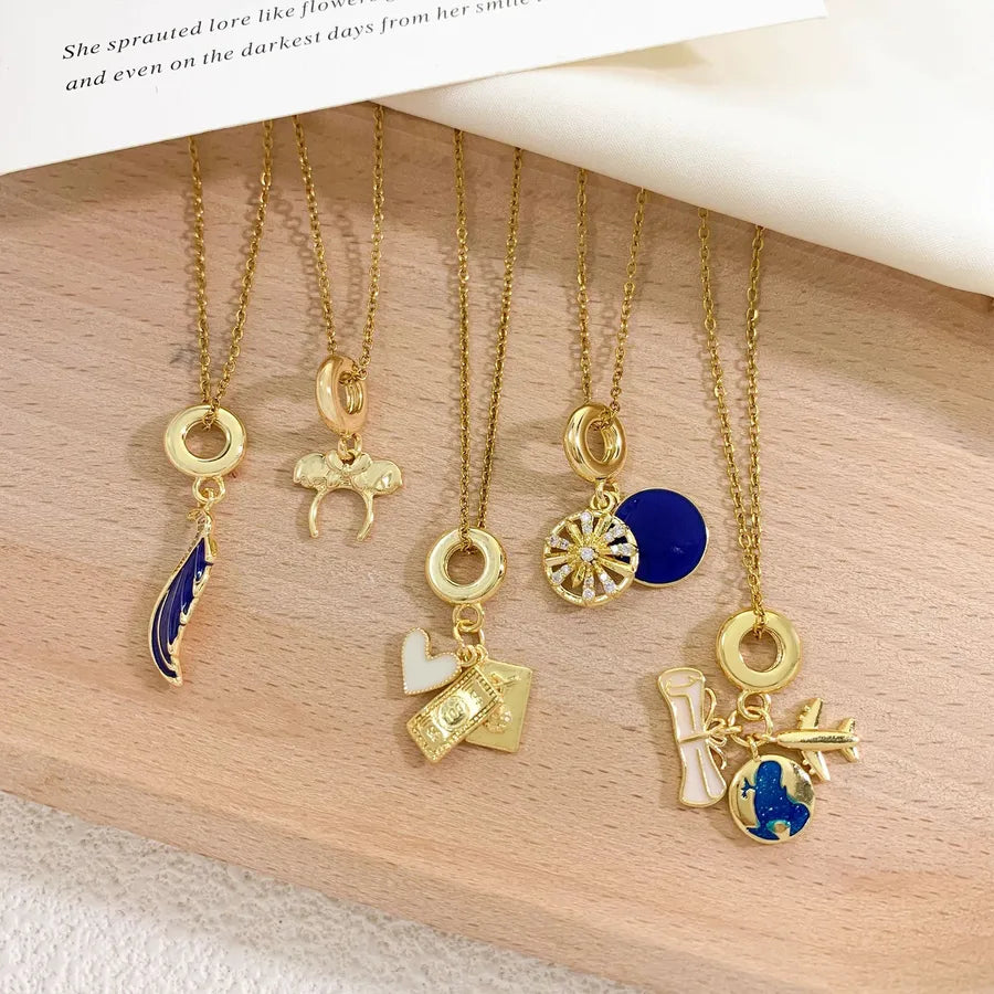 Global Travel Pendant Necklace for Women