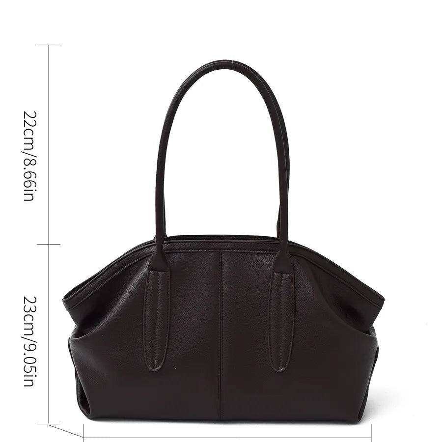 Minimalist Faux Leather Shoulder Bag – Winter Edit - Smiling Maria - Everything For Women
