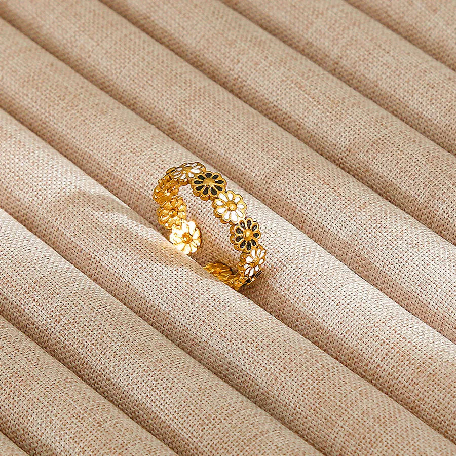 Heart Pattern Stainless Steel Ring 73