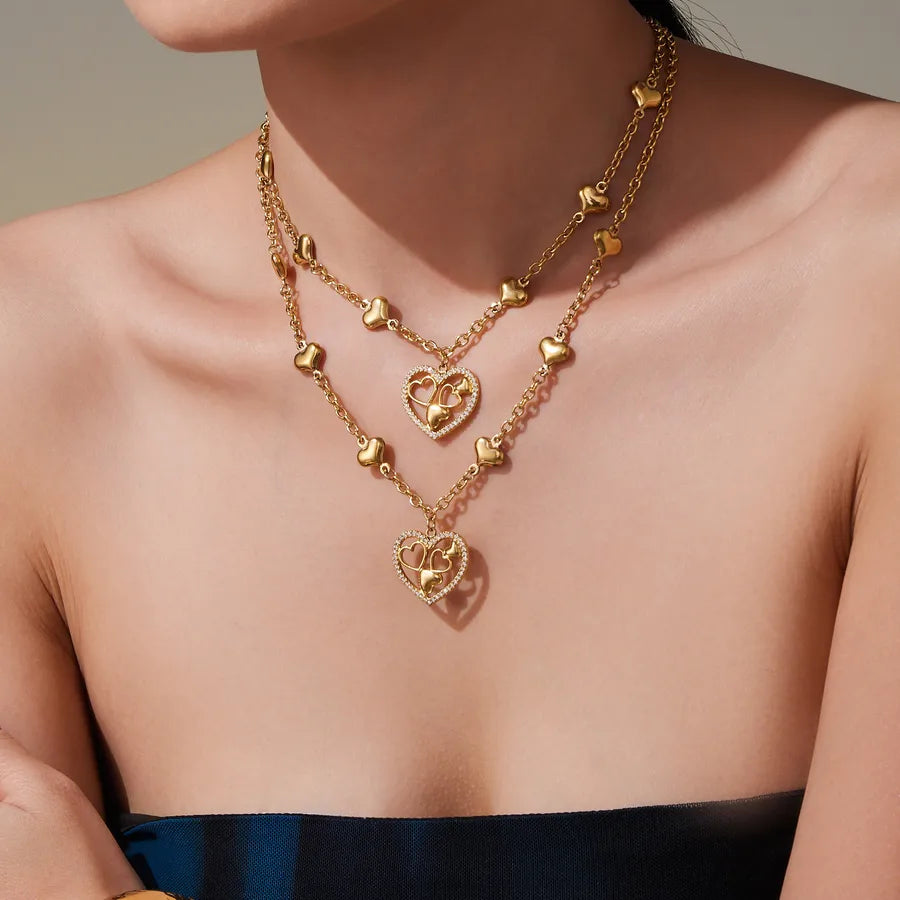 18K Gold PVD Geometric Stainless Steel Necklace